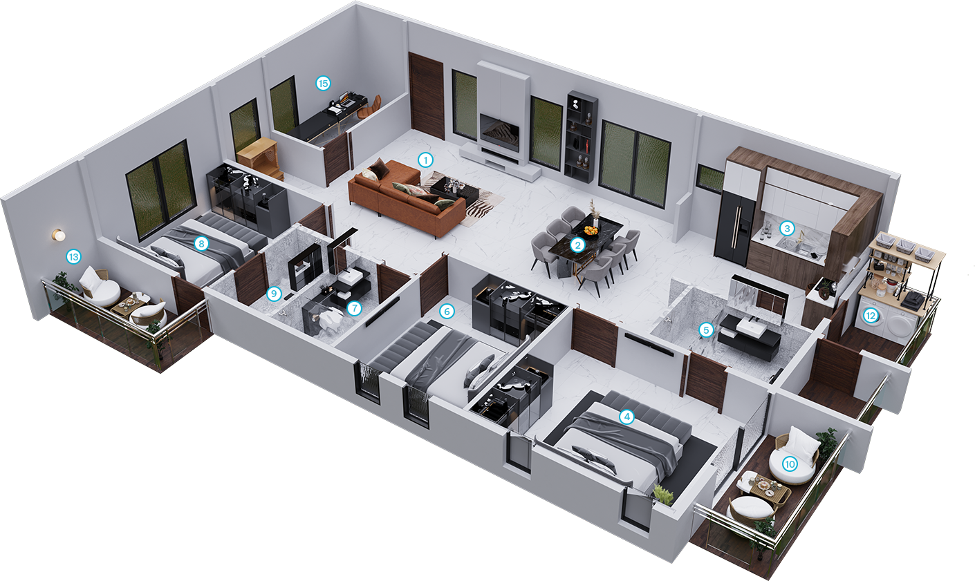 3 Bedrooms Bedrooms, ,3 BathroomsBathrooms,Apartment,Available Floor Plans,1761