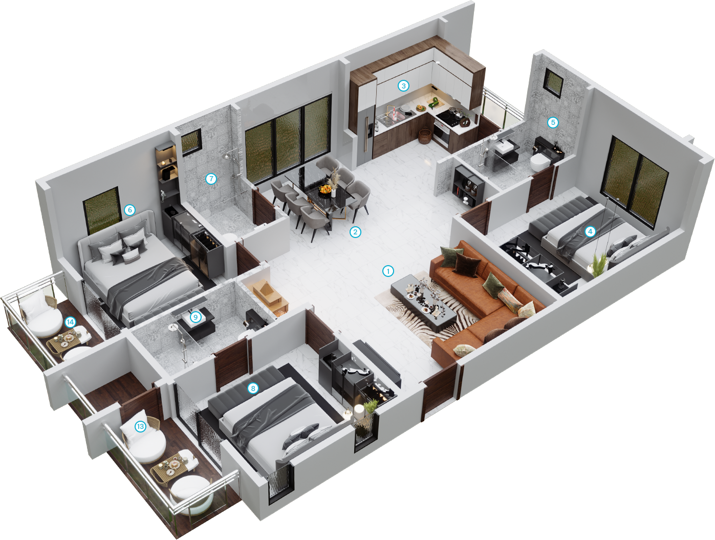 3 Bedrooms Bedrooms, ,3 BathroomsBathrooms,Apartment,Available Floor Plans,1712