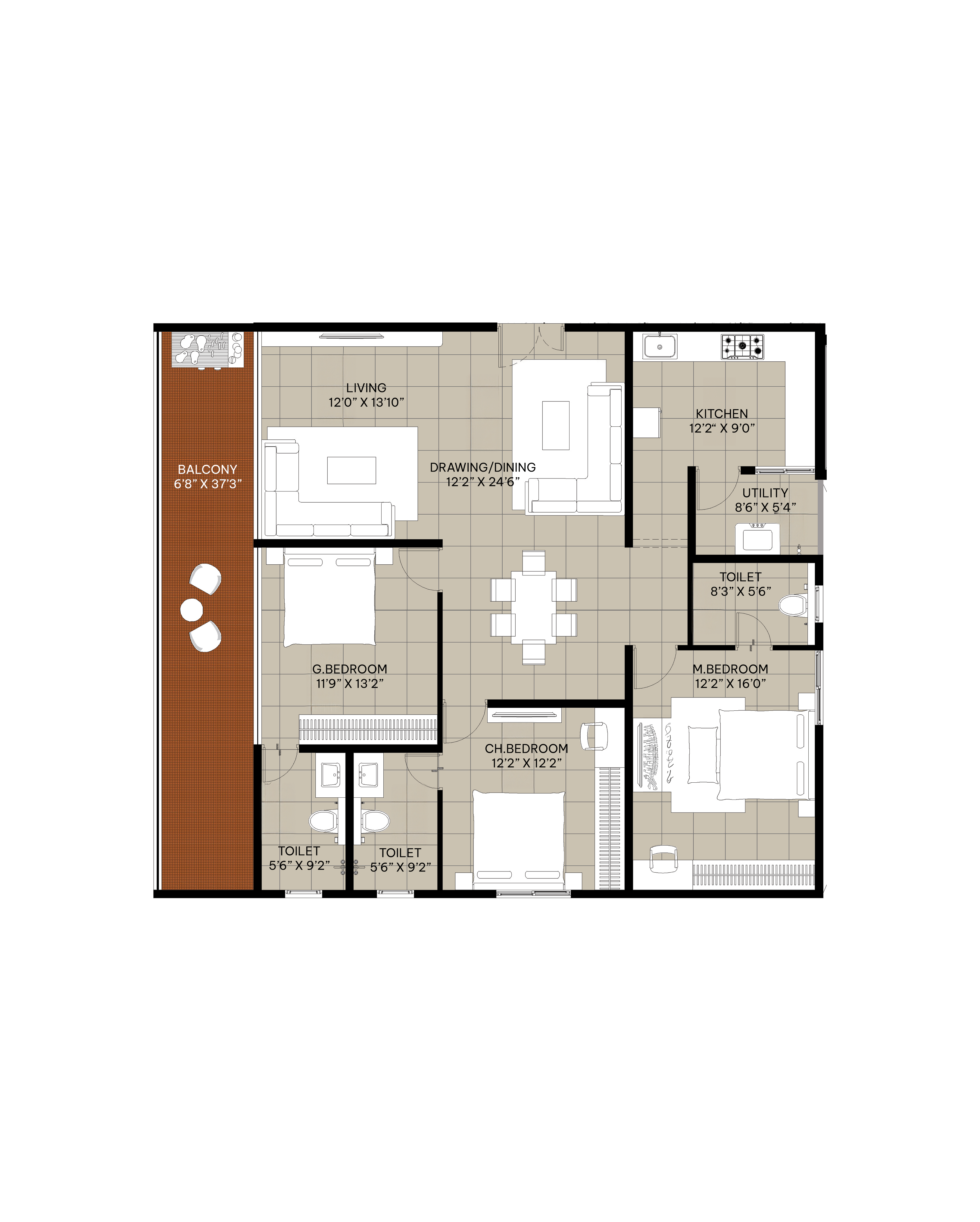 3 Bedrooms Bedrooms, ,3 BathroomsBathrooms,Apartment,Available Floor Plans,1574