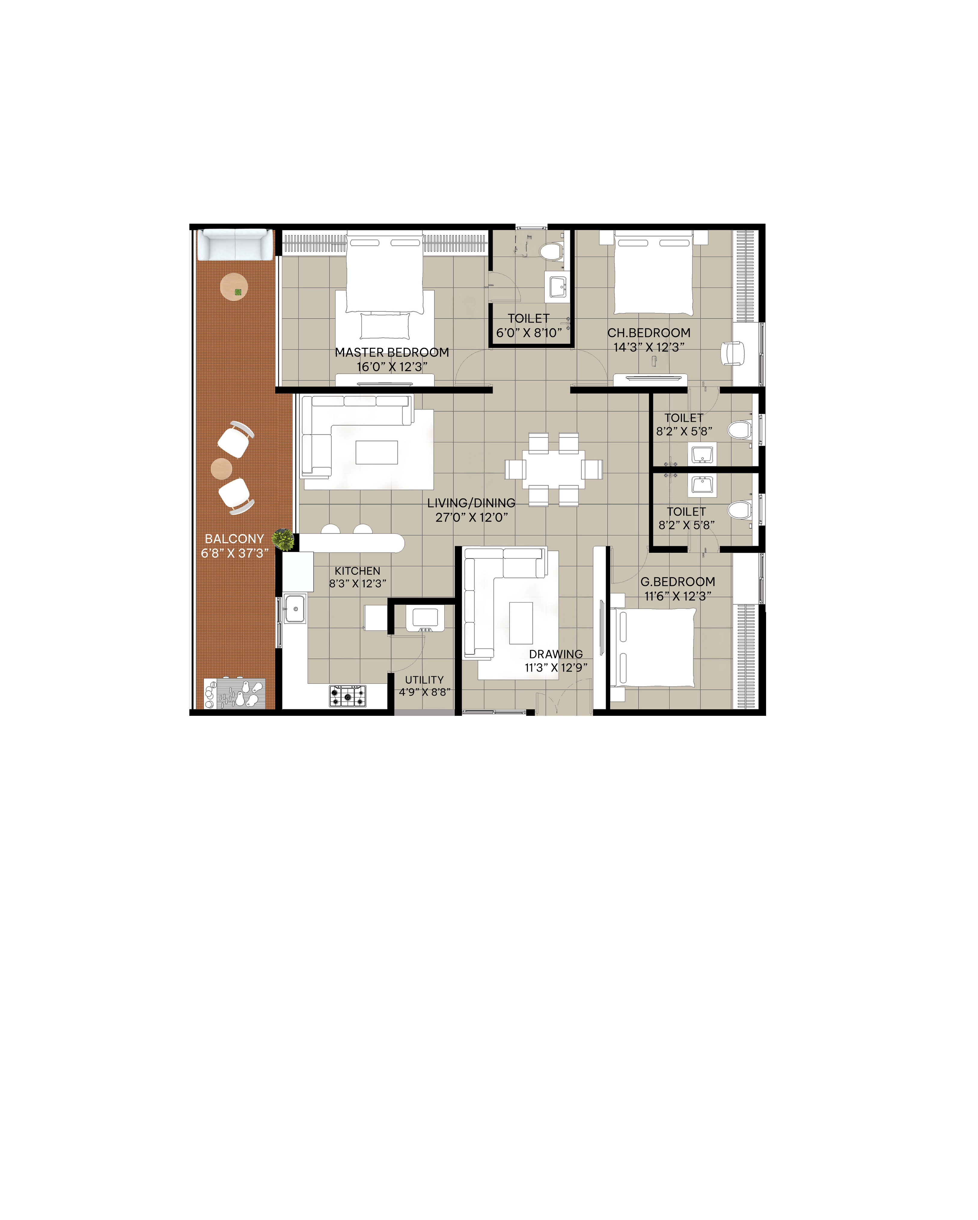 3 Bedrooms Bedrooms, ,3 BathroomsBathrooms,Apartment,Available Floor Plans,1577