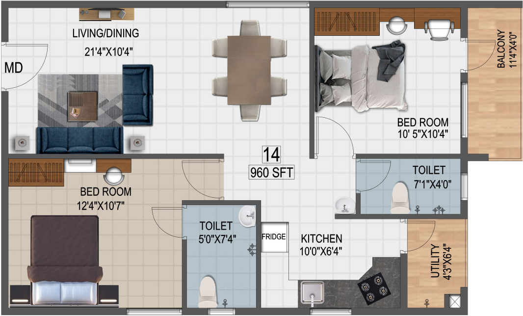 2 Bedrooms Bedrooms, ,2 BathroomsBathrooms,Apartment,Available Floor Plans,a040I00002IRZGRQA5