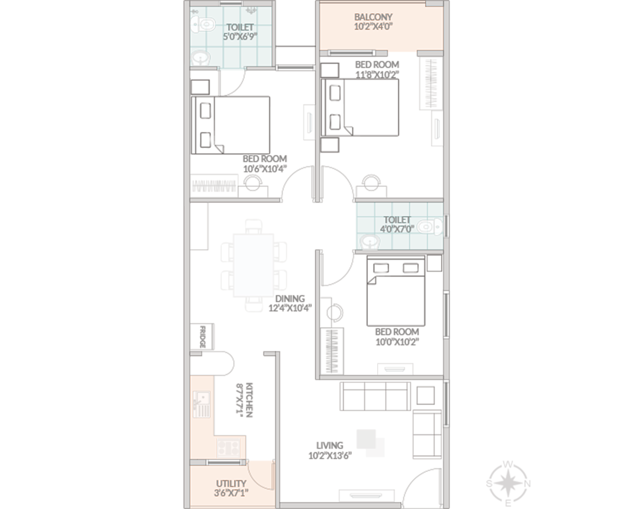 3 Bedrooms Bedrooms, ,2 BathroomsBathrooms,Apartment,Available Floor Plans,a040I00002IRZCsQAP
