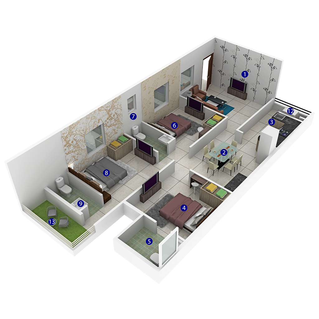 3 Bedrooms Bedrooms, ,3 BathroomsBathrooms,Apartment,Available Floor Plans,a040I00002IRZExQAP