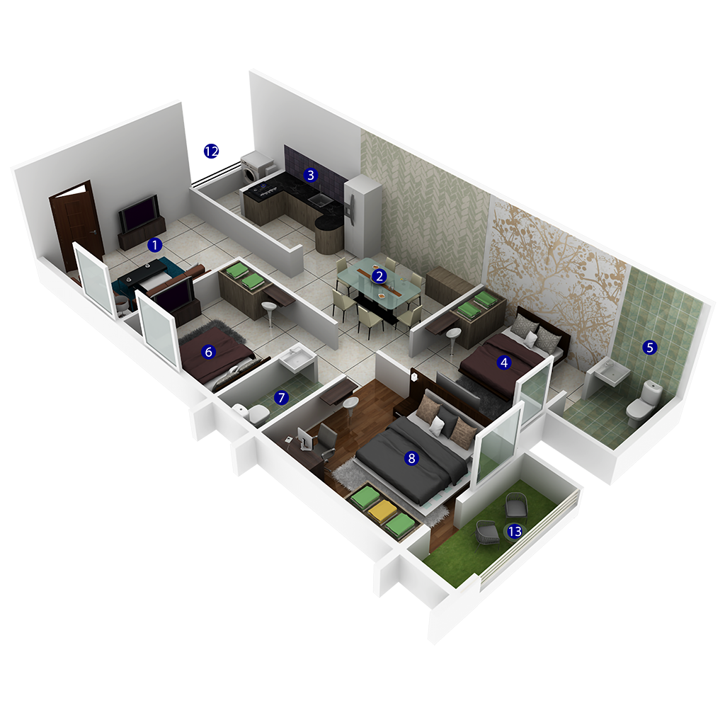 3 Bedrooms Bedrooms, ,2 BathroomsBathrooms,Apartment,Available Floor Plans,a040I00002IRZCsQAP