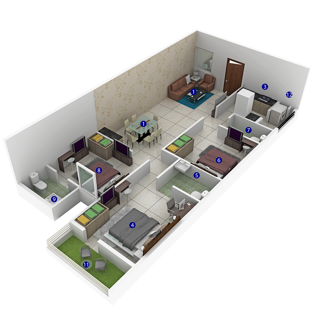 3 Bedrooms Bedrooms, ,3 BathroomsBathrooms,Apartment,Available Floor Plans,a040I00002IRZDaQAP