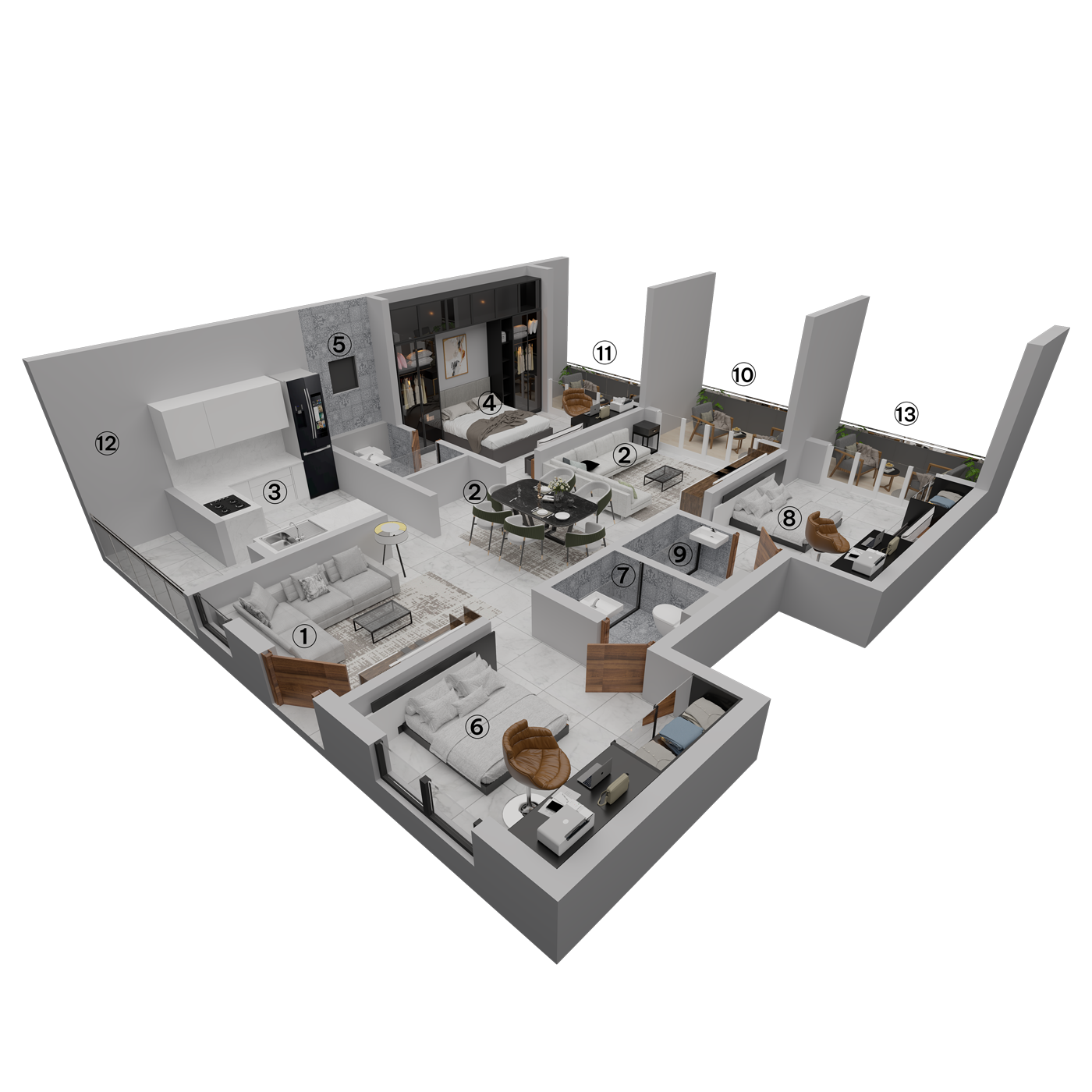3 Bedrooms Bedrooms, ,3 BathroomsBathrooms,Apartment,Available Floor Plans,1558