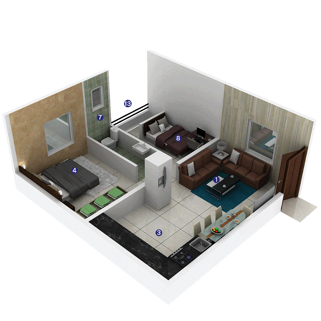 2 Bedrooms Bedrooms, ,1 BathroomBathrooms,Apartment,Available Floor Plans,1172