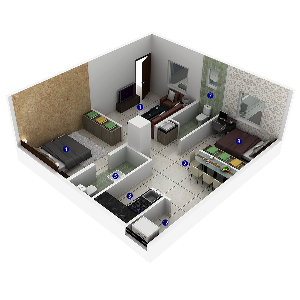 2 Bedrooms Bedrooms, ,2 BathroomsBathrooms,Apartment,Available Floor Plans,1211