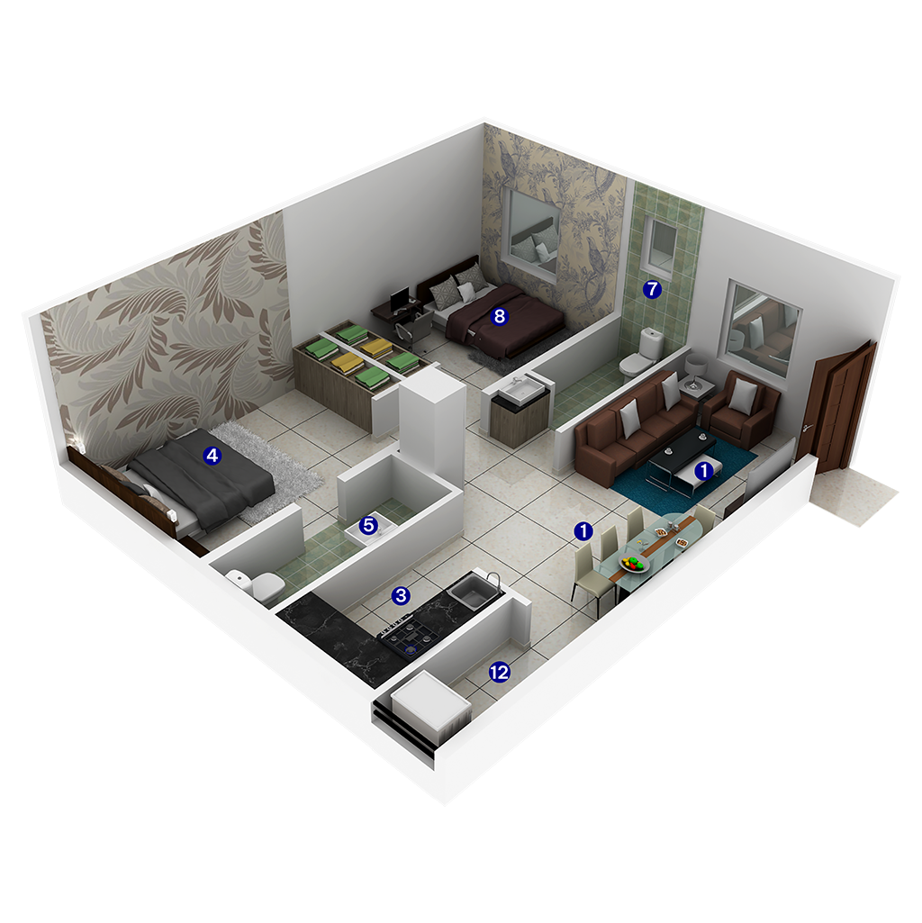 2 Bedrooms Bedrooms, ,2 BathroomsBathrooms,Apartment,Available Floor Plans,1214