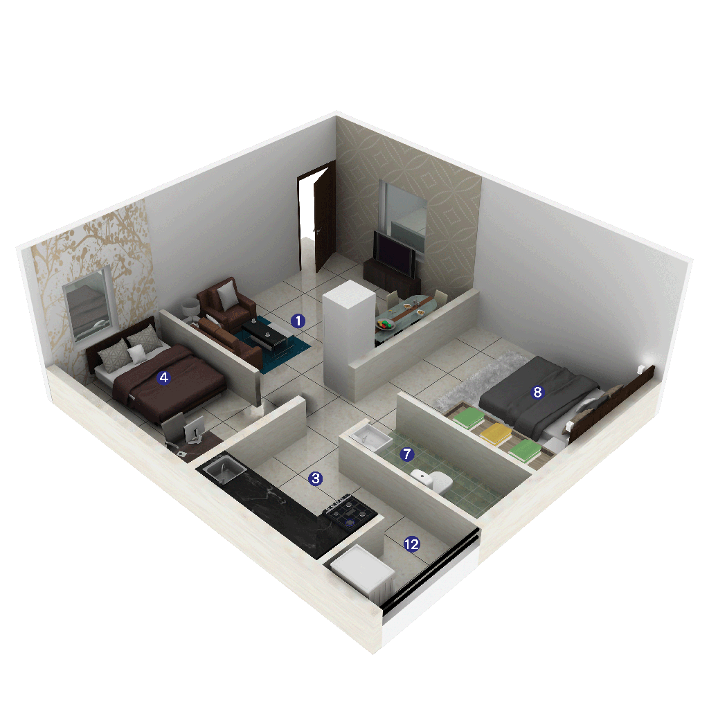 2 Bedrooms Bedrooms, ,1 BathroomBathrooms,Apartment,Available Floor Plans,1145