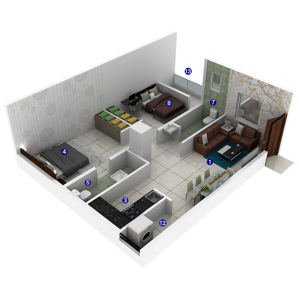 2 Bedrooms Bedrooms, ,2 BathroomsBathrooms,Apartment,Available Floor Plans,1270